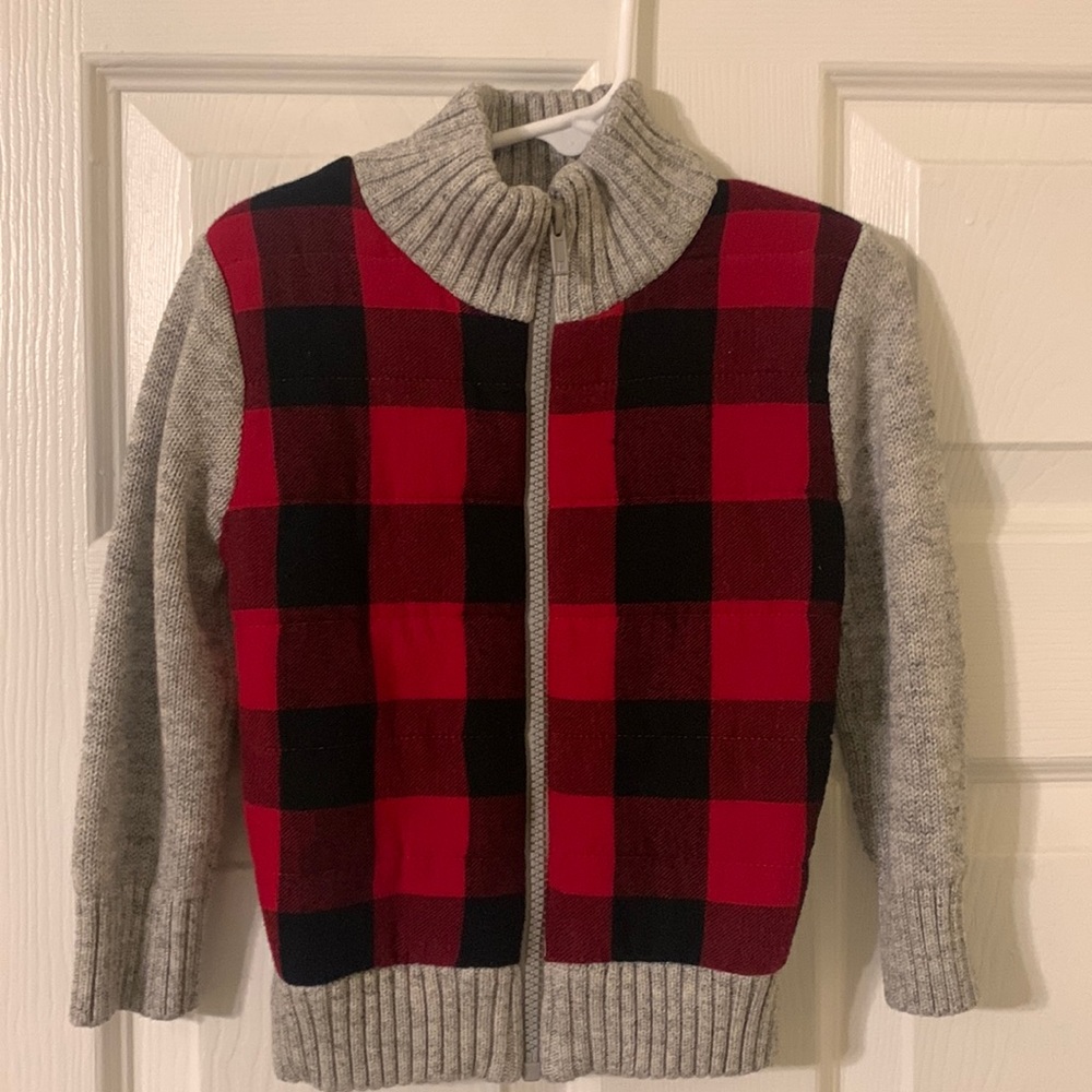 Cat & Jack Buffalo plaid jacket size 2T. Excellent condition